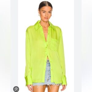 L’Academie Lenae Shirt in Lime Green